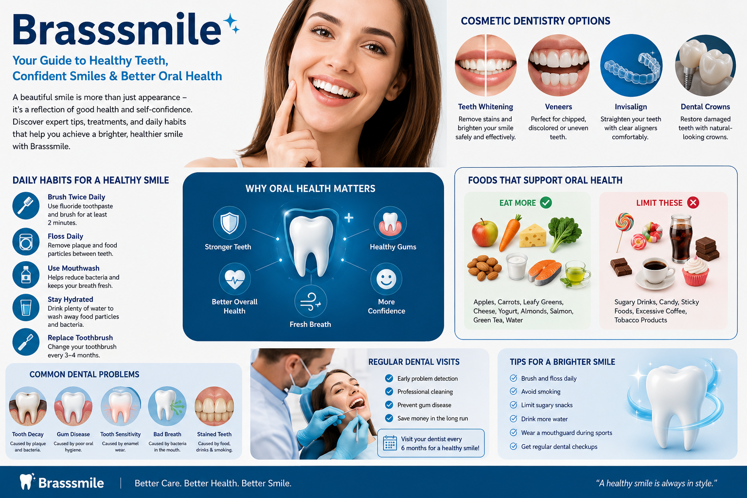 Brasssmile: A Complete Guide to Modern Dental Care, Cosmetic Treatments, and Healthy Smiles